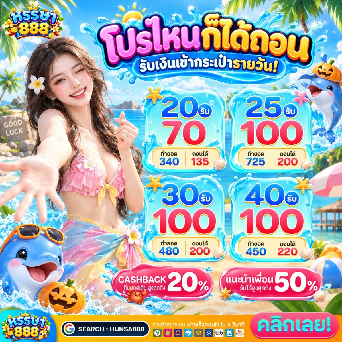20รับ100 ใหม่ล่าสุด ระบบการทำงานมีความมั่นคงสูงสุด